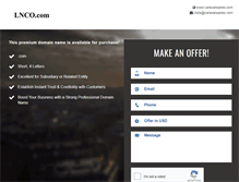 Tablet Screenshot of lnco.com